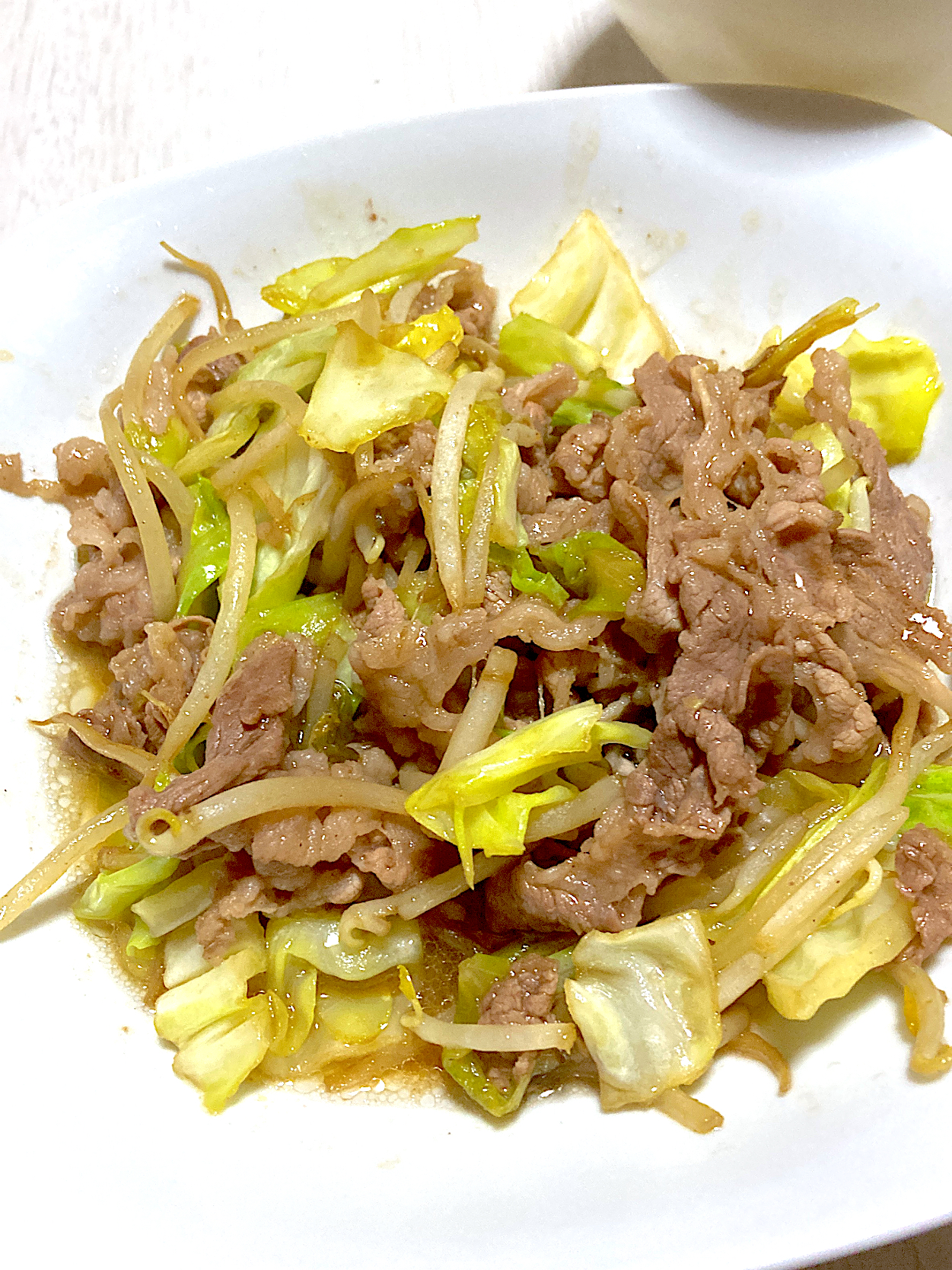 牛コマ野菜炒め