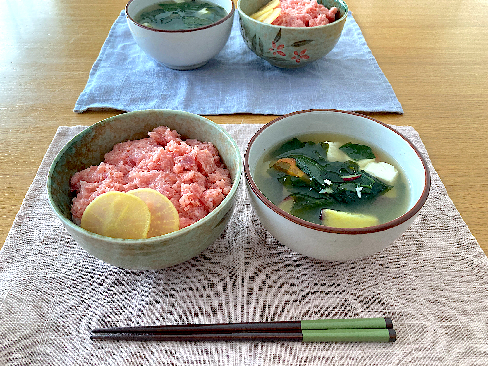 ＊ネギ無しねぎトロ丼？お手軽ランチ＊