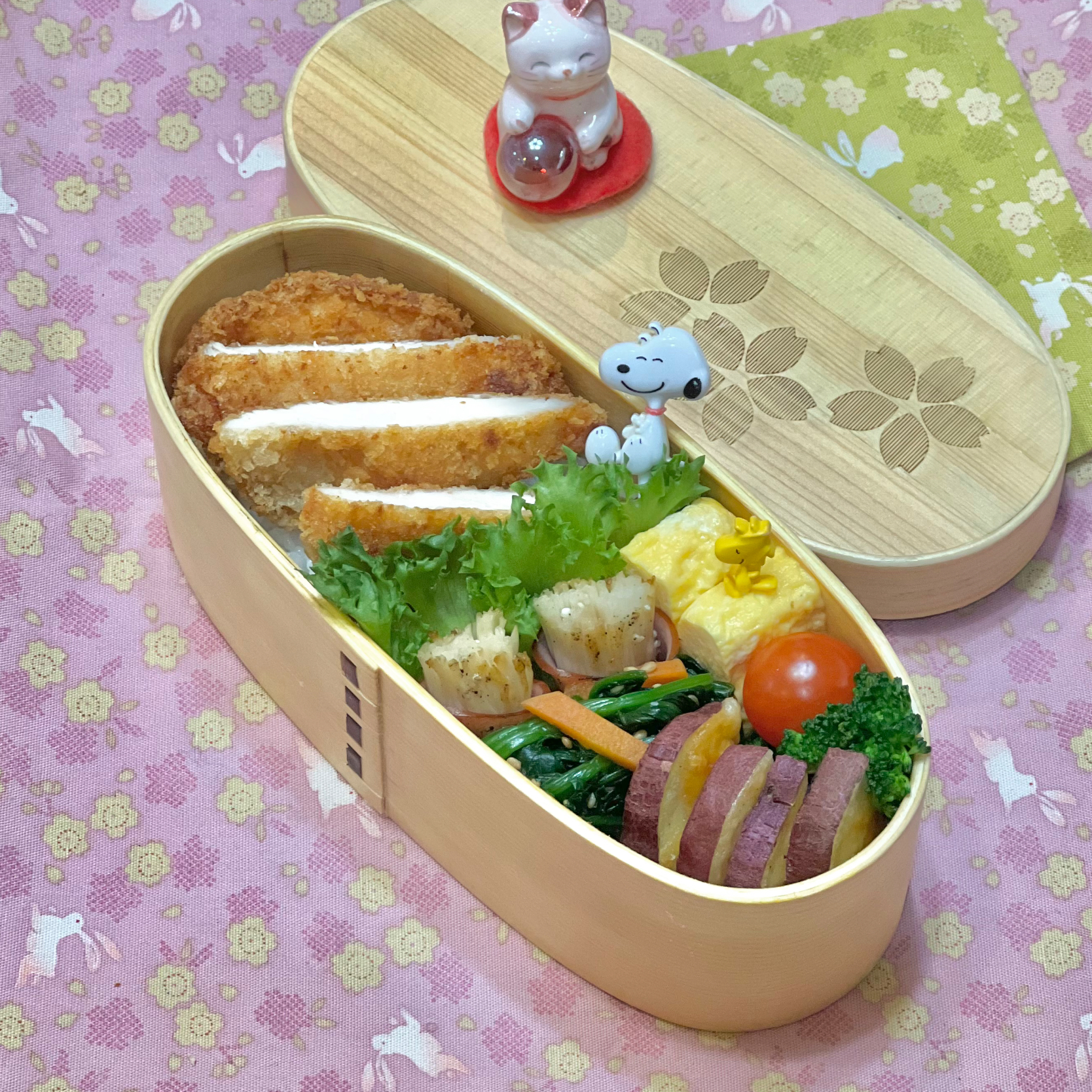 チキンカツ☘️の❤️ちゃんお弁当　2/10金