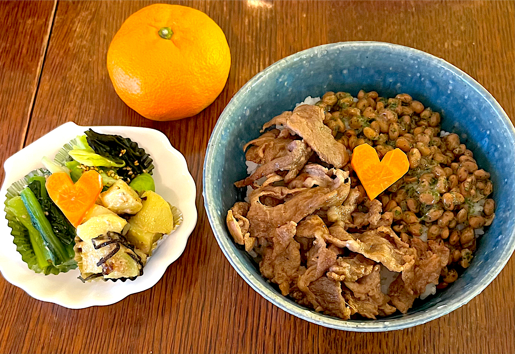 ランチ♯ネバネバ豚丼♯バレンタイン♯アルモンデ♯バレンタインメニュー♯アルモンデグランプリ