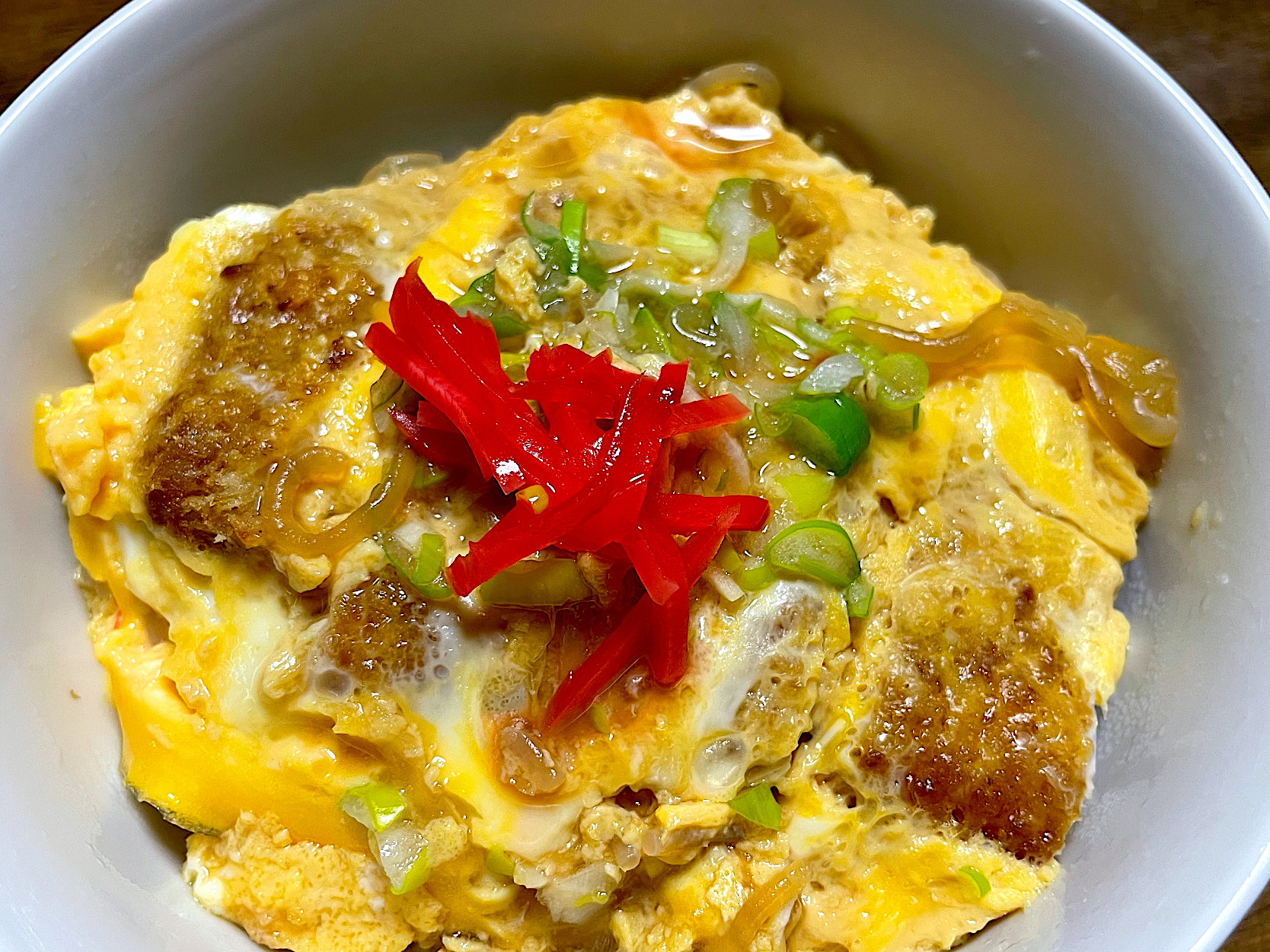 揚げないトンカツのカツ丼