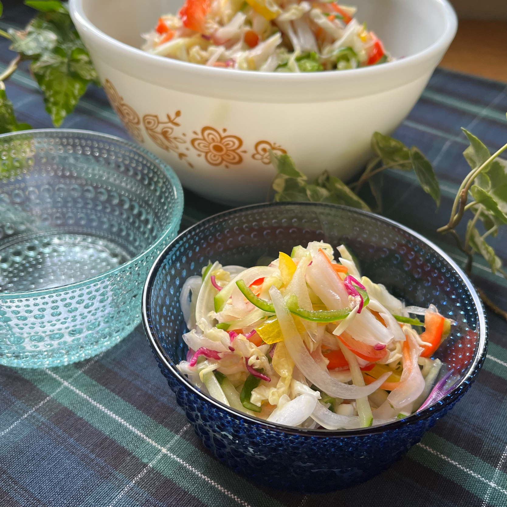 🌿通称【ママサラダ】　母の冷蔵庫お片付けサラダはアルモンデ千切り野菜の特製ドレッシング和えサラダ🌿