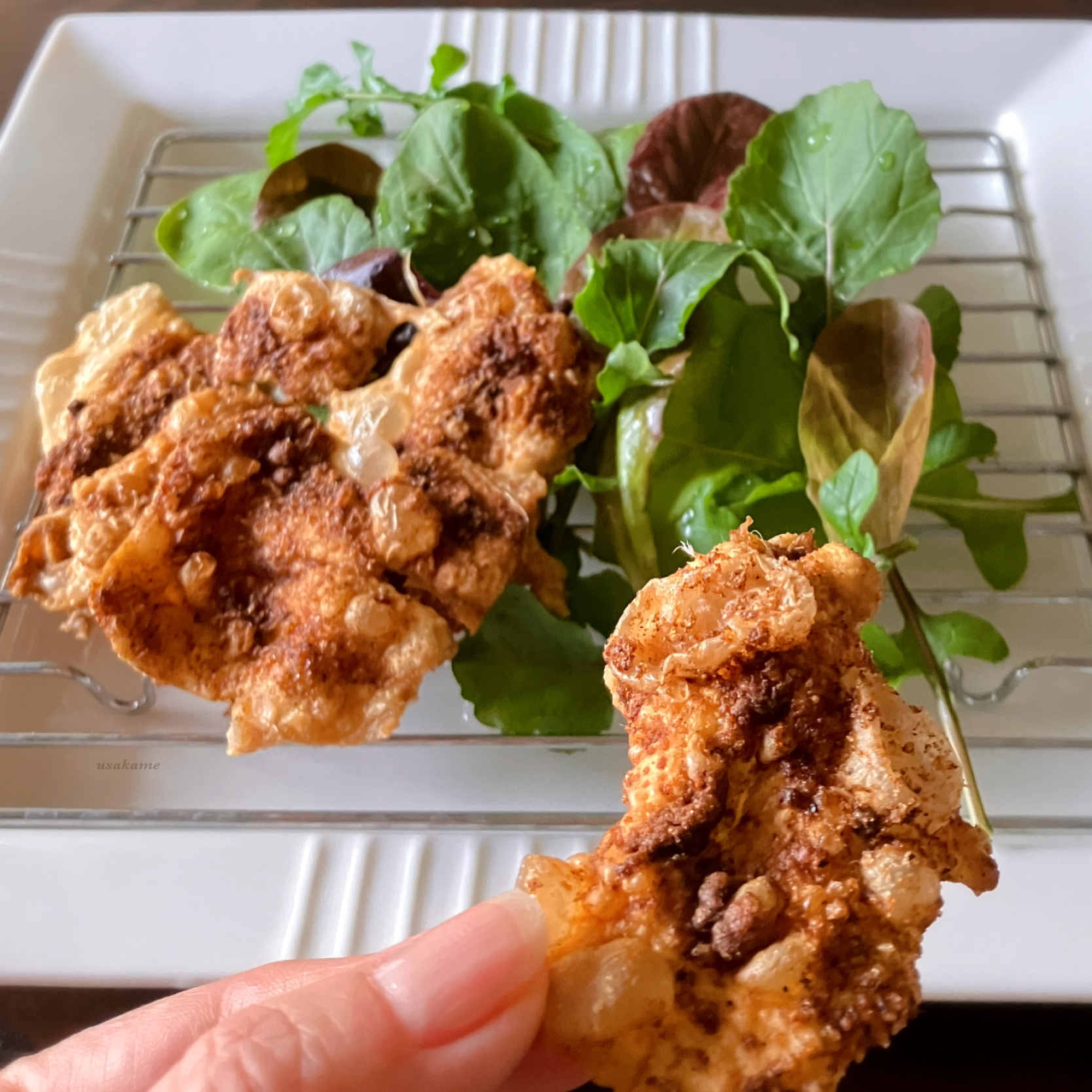 あまねこ🌿さんの  鶏皮せんべい🐔