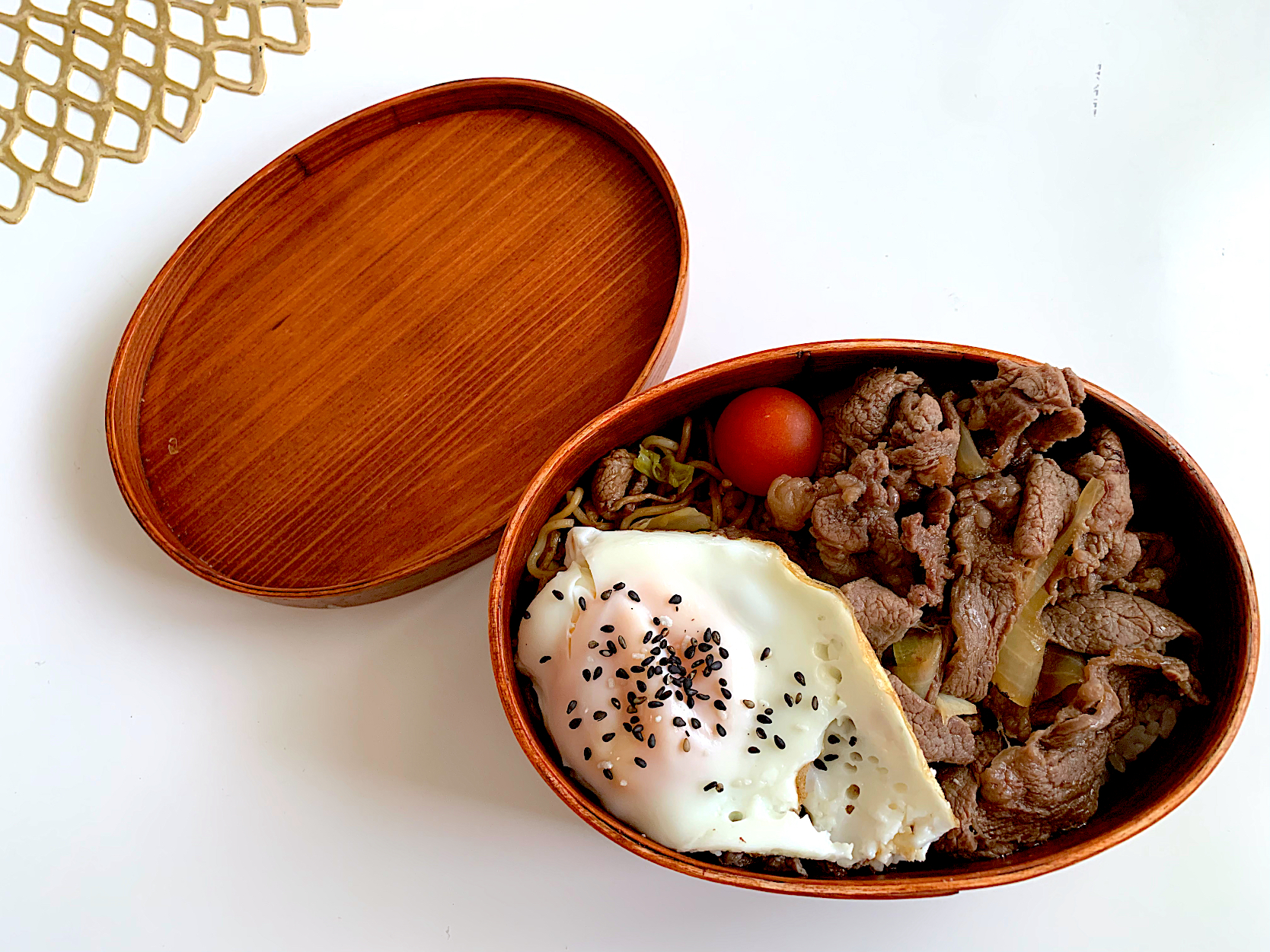 本日のJK弁当　牛丼弁当