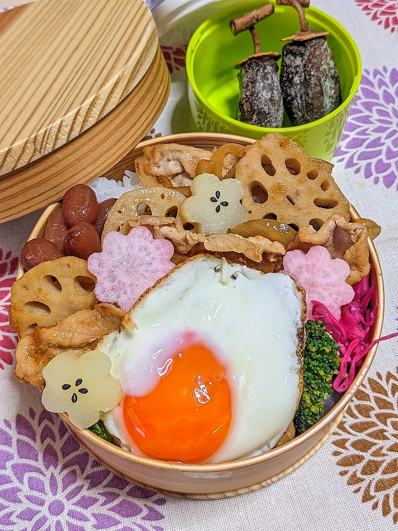 本日のお弁当〜生姜焼超時短弁当〜