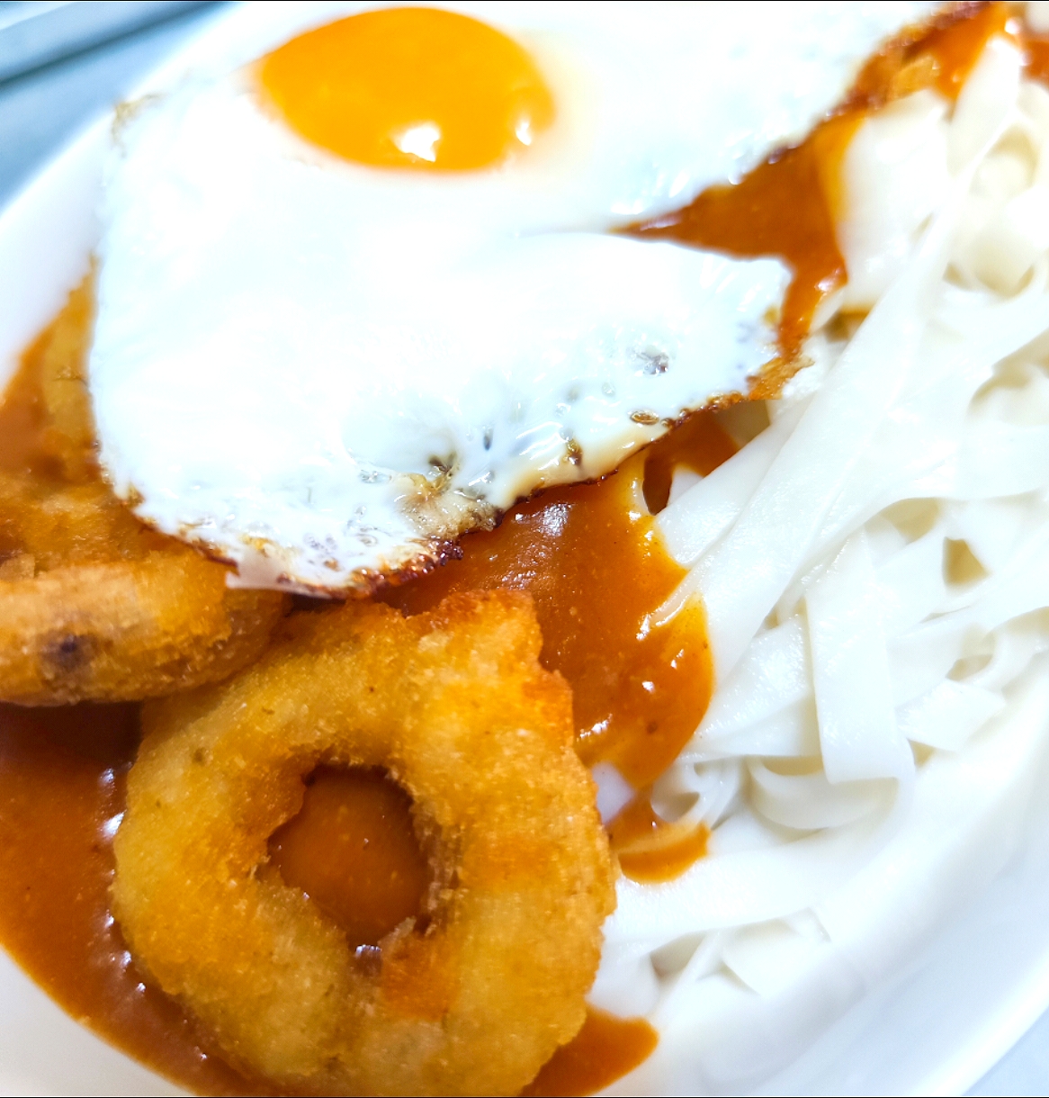 麻婆まぜ麺(きしめん)