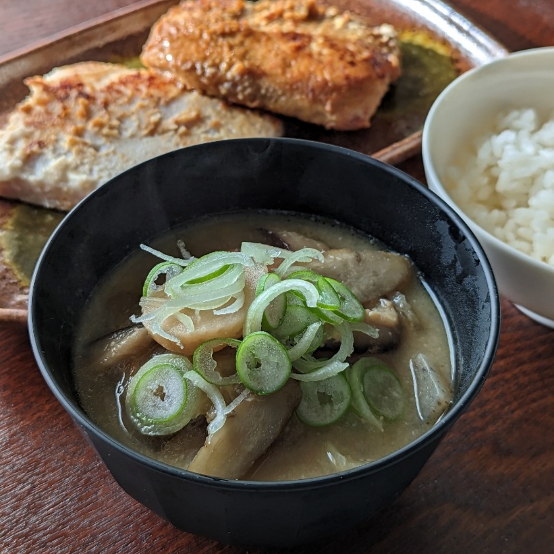 引越前日の朝定食