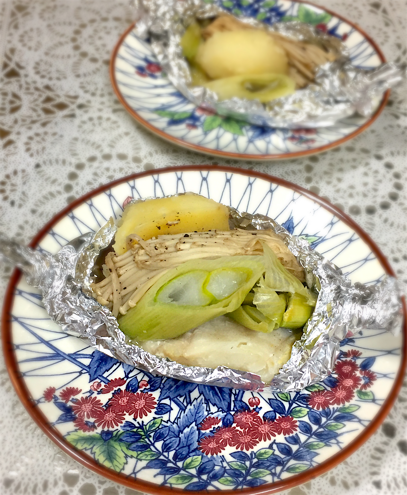 鱈の粕漬と野菜のムニエル