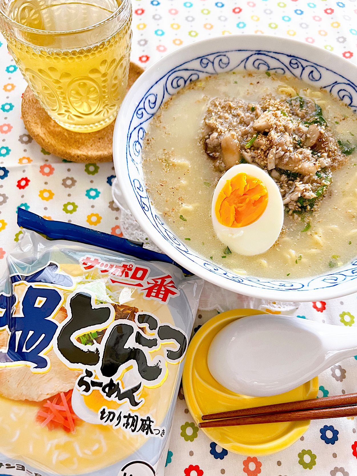 塩とんこつインスタントラーメン