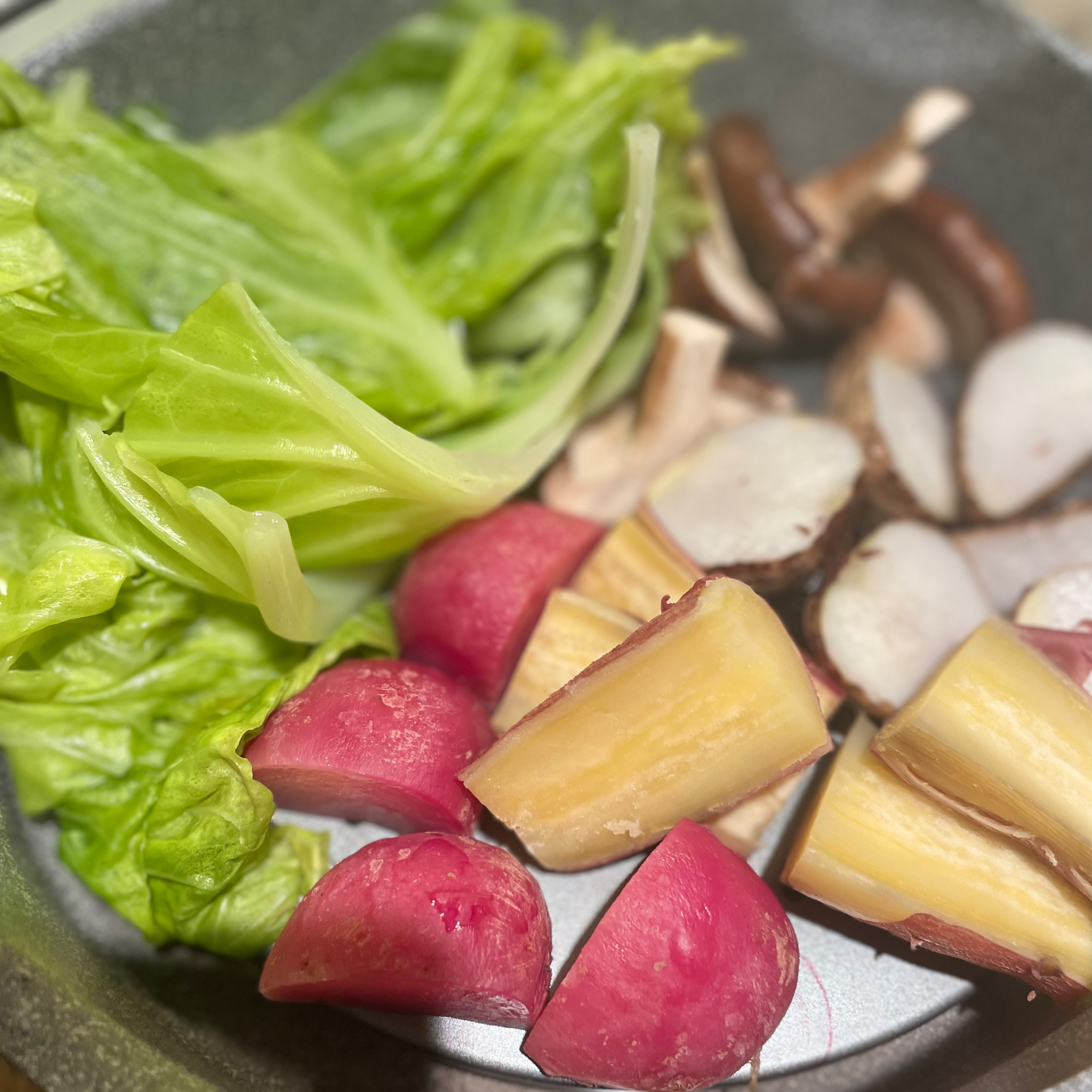 蒸し野菜　アルモンデなんでも蒸してみた