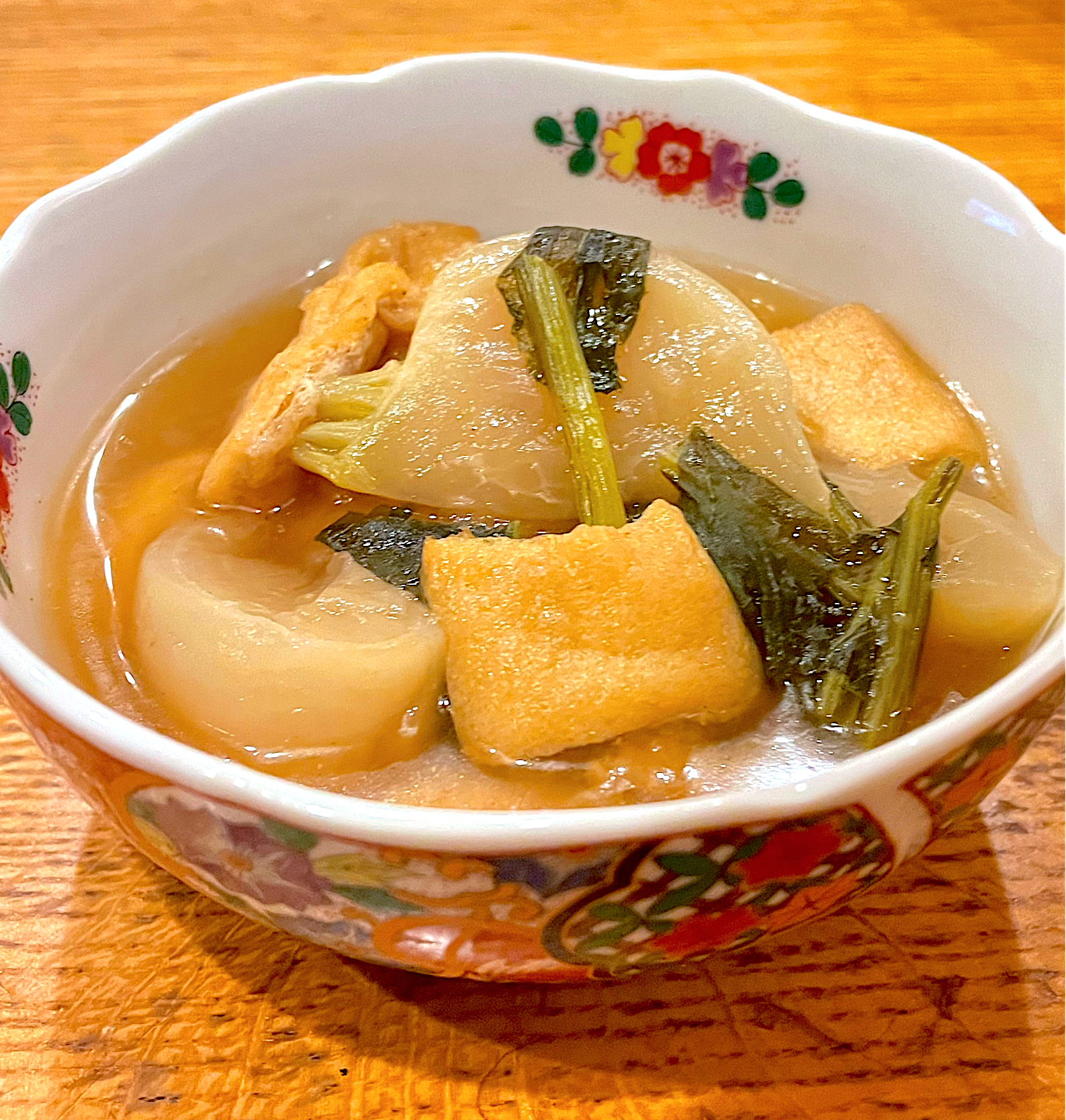 カブと油揚げのとろみあんかけ