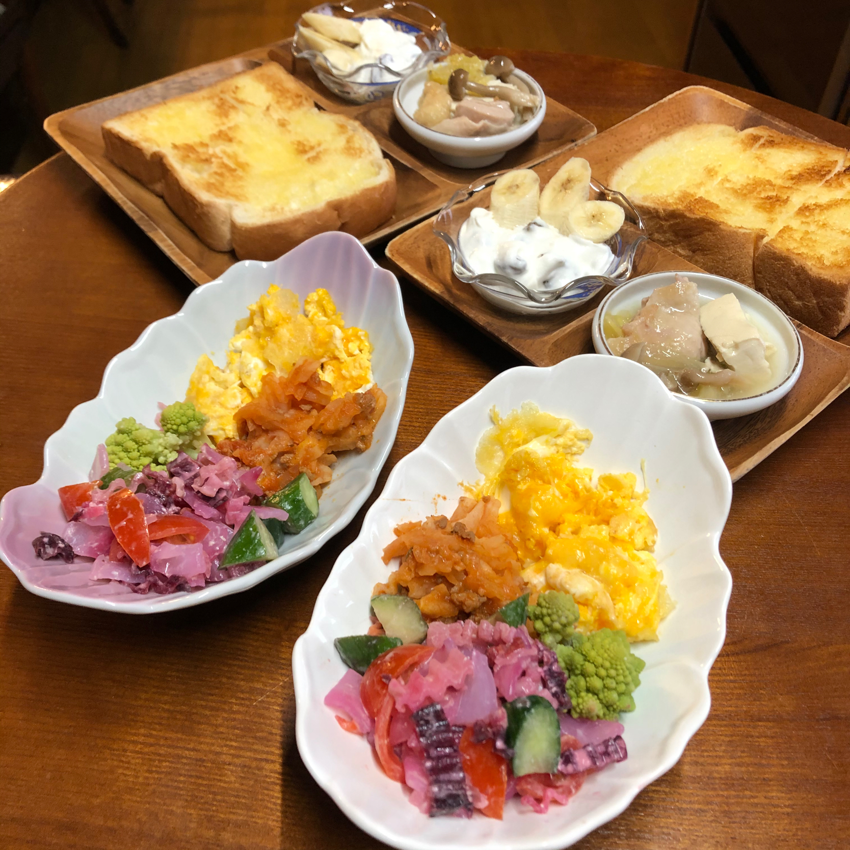 春野菜サラダ🥗モーニング💐