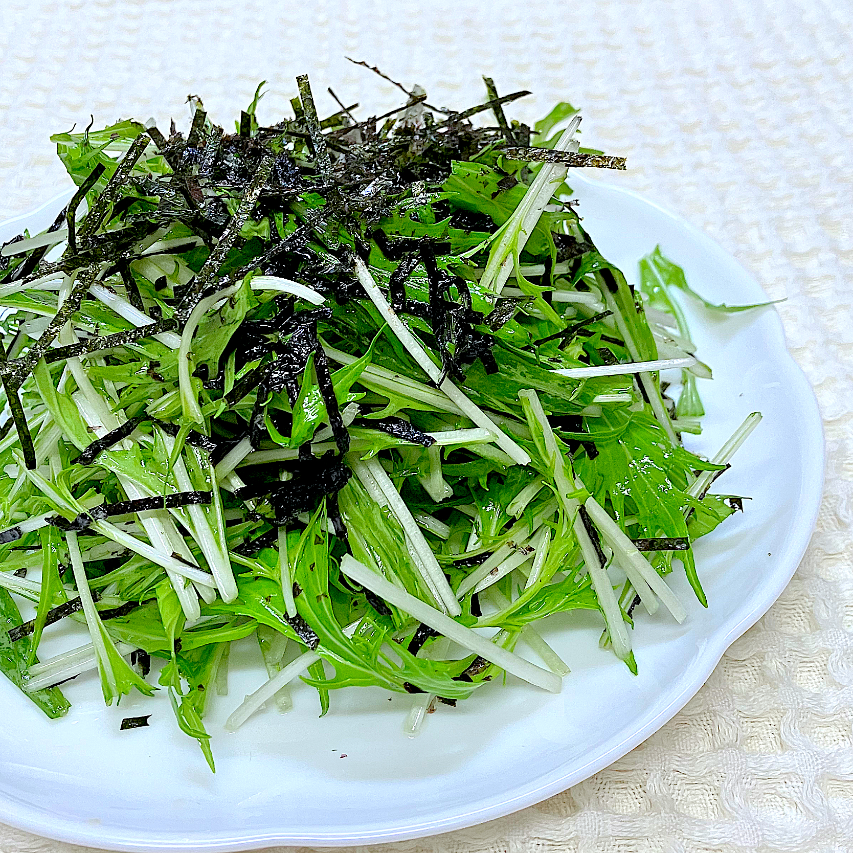 水菜のチョレギサラダ