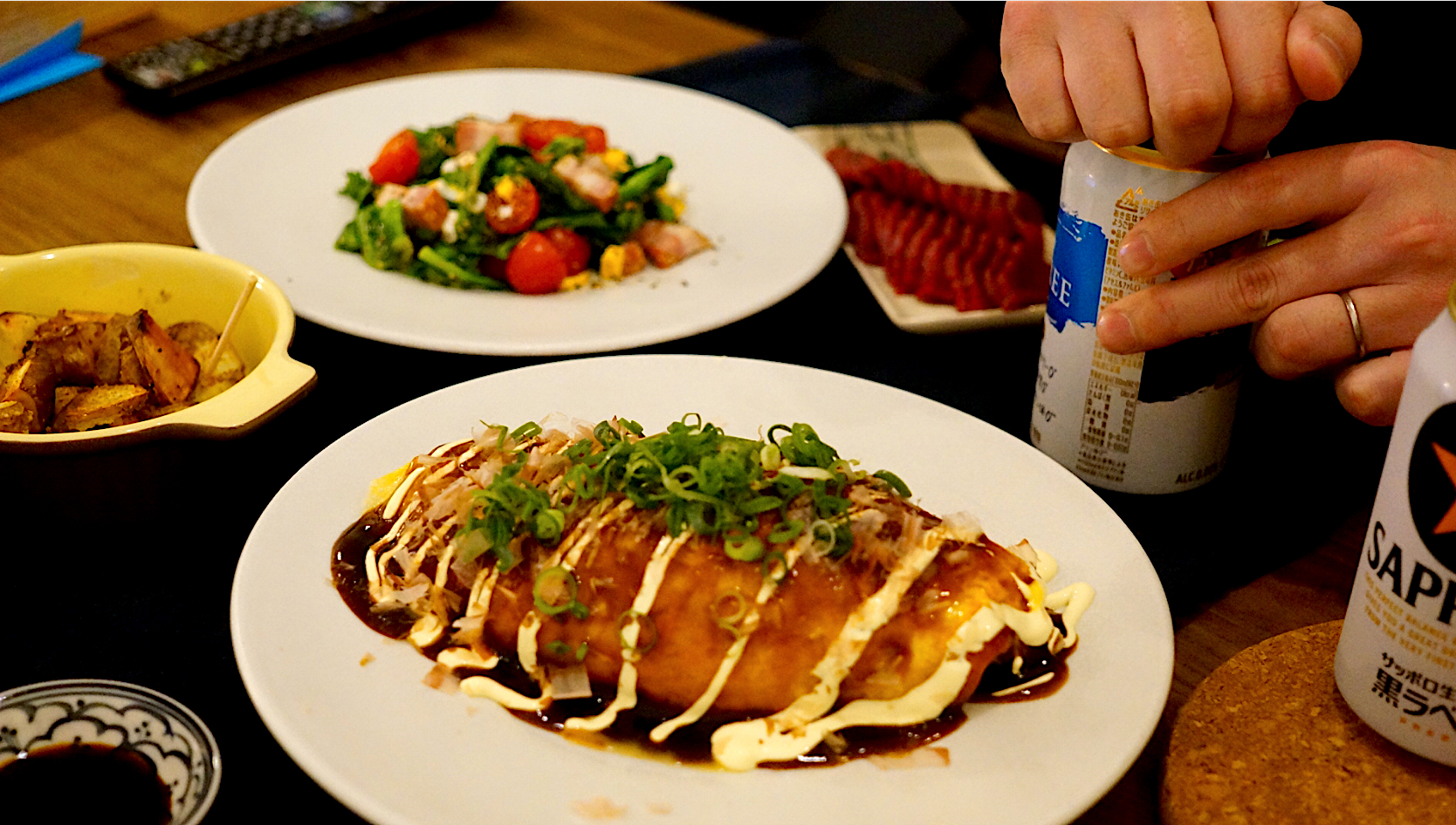 春キャベツもりもり、大きなとんぺい焼き