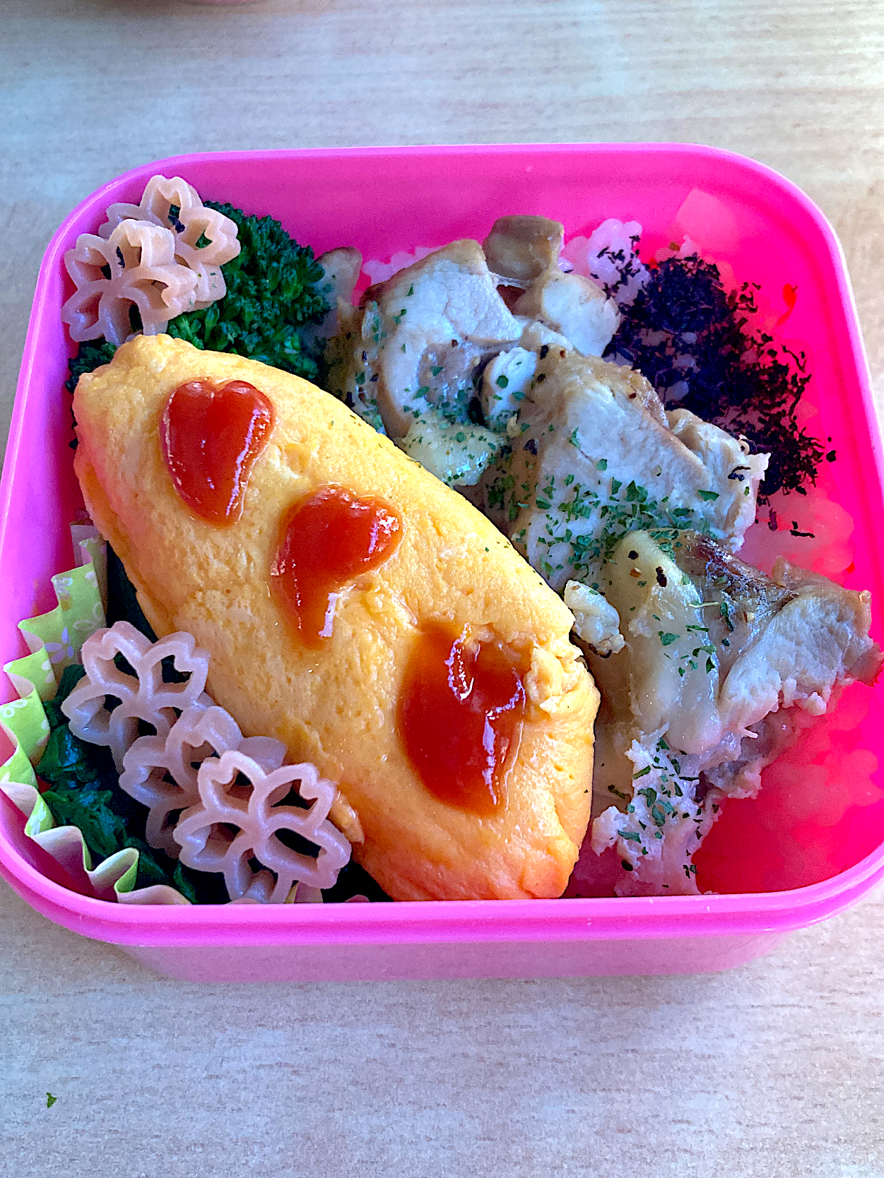 オムレツ弁当🌸