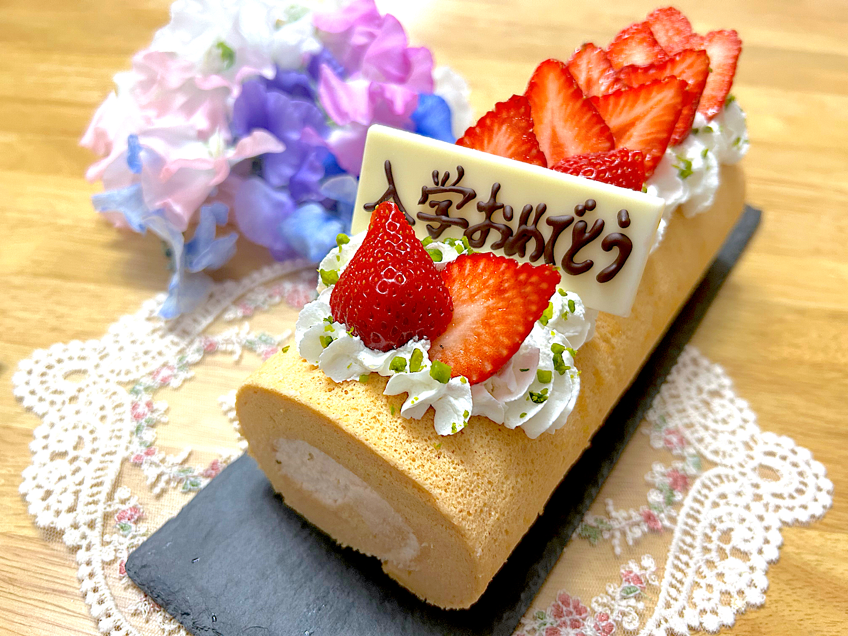 さくらロールケーキ