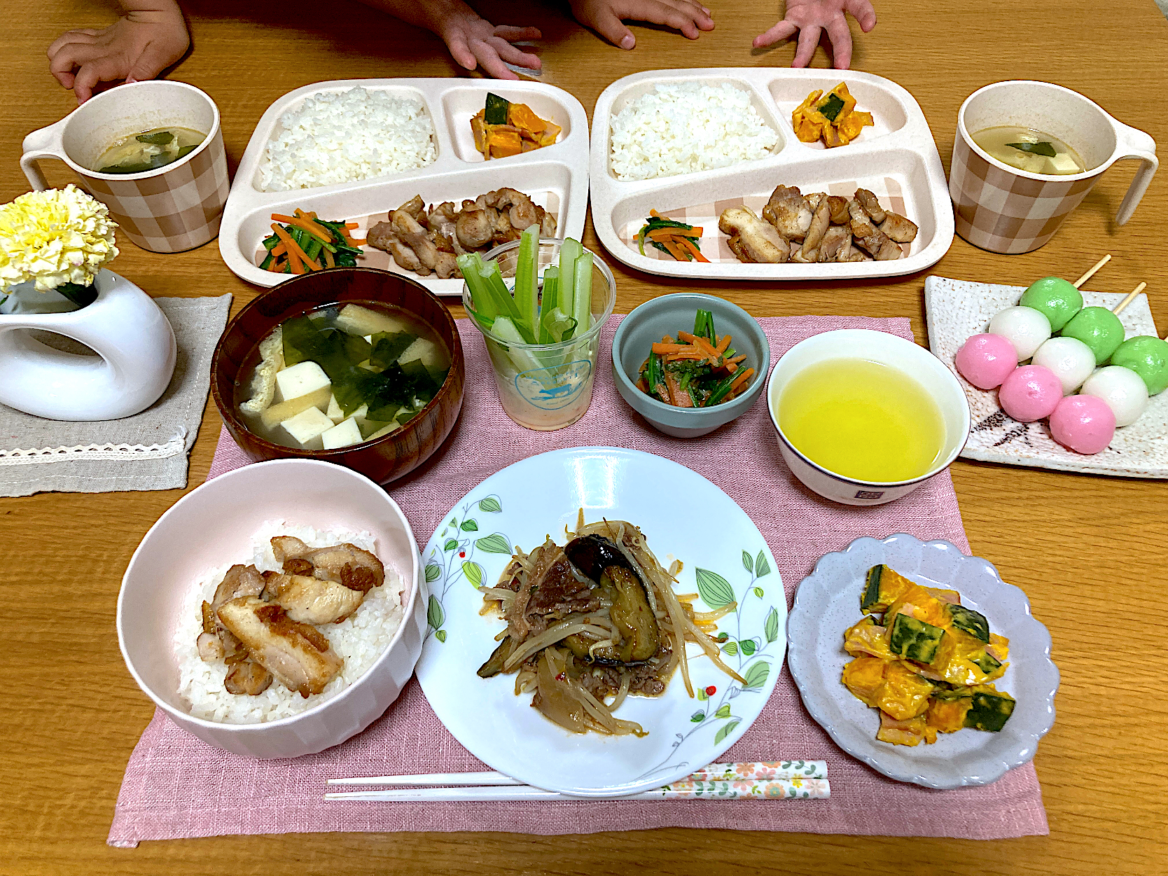 ＊お花見気分の夕飯🍡🌸＊