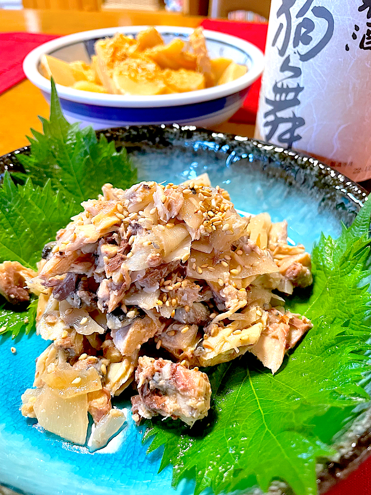 おかちさんの料理 鯖缶とスシガリ和え🍀