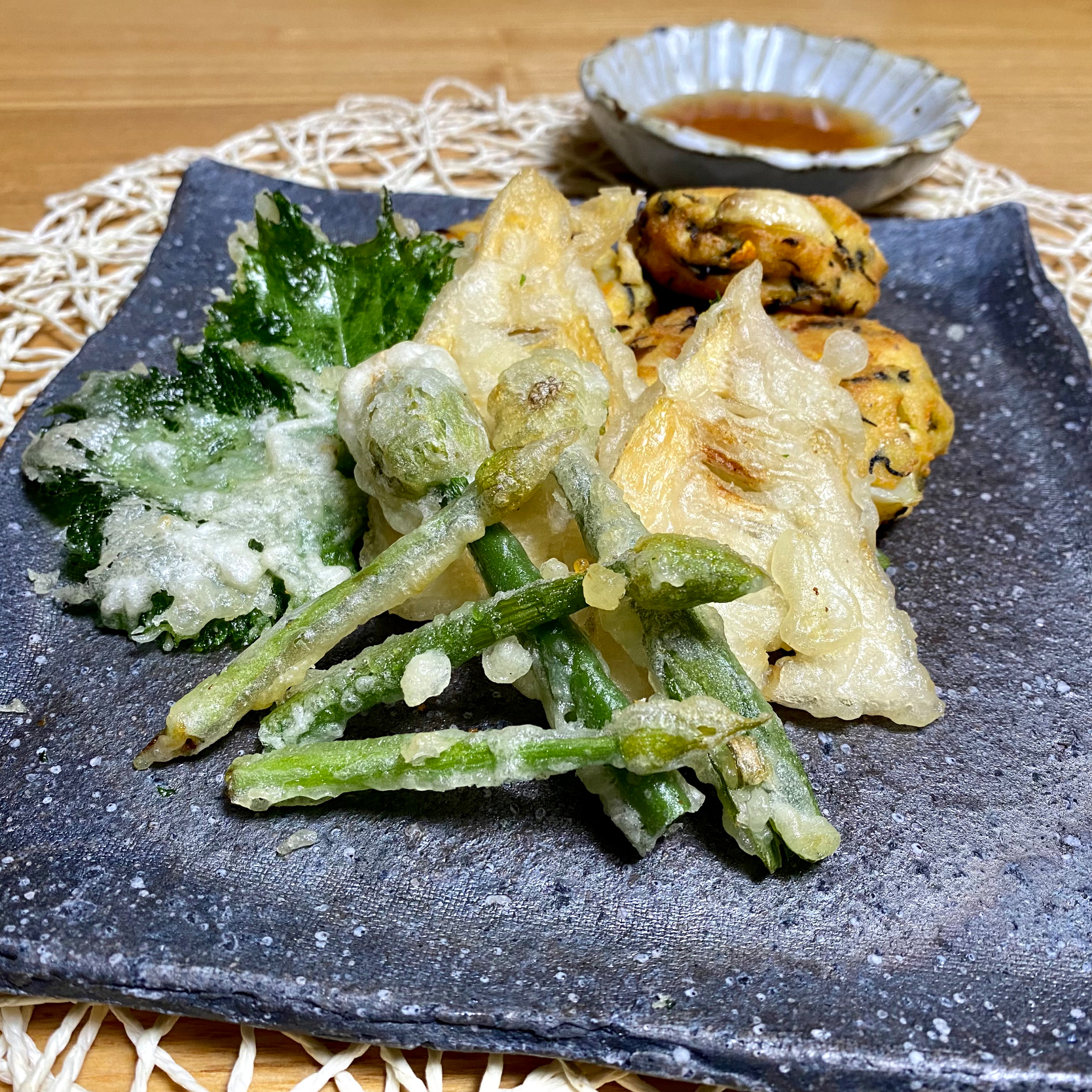 yucca@さんの料理 ネギ坊主の天麩羅