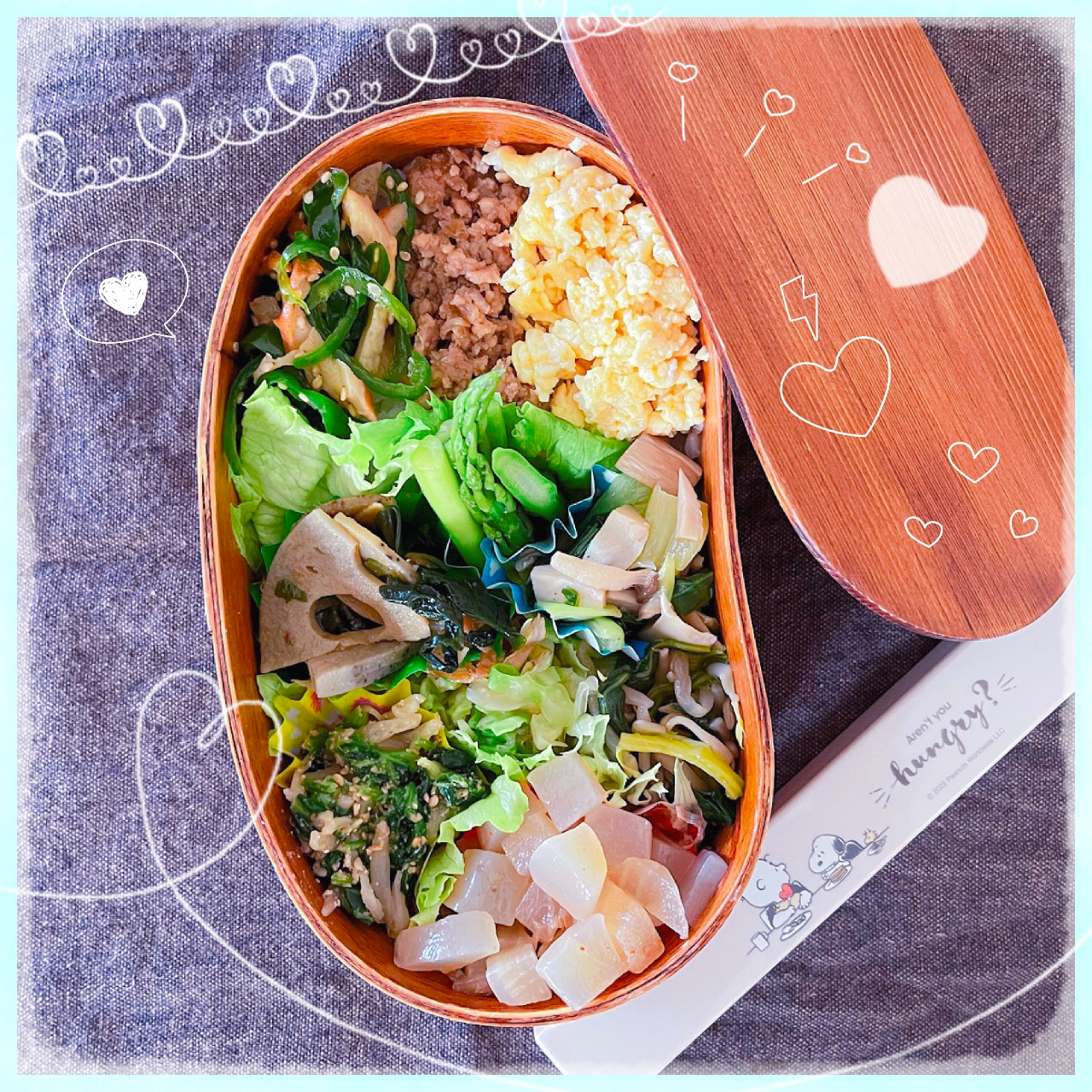 ４／２７ ｔｈｒ ３色ごはん弁当🍴