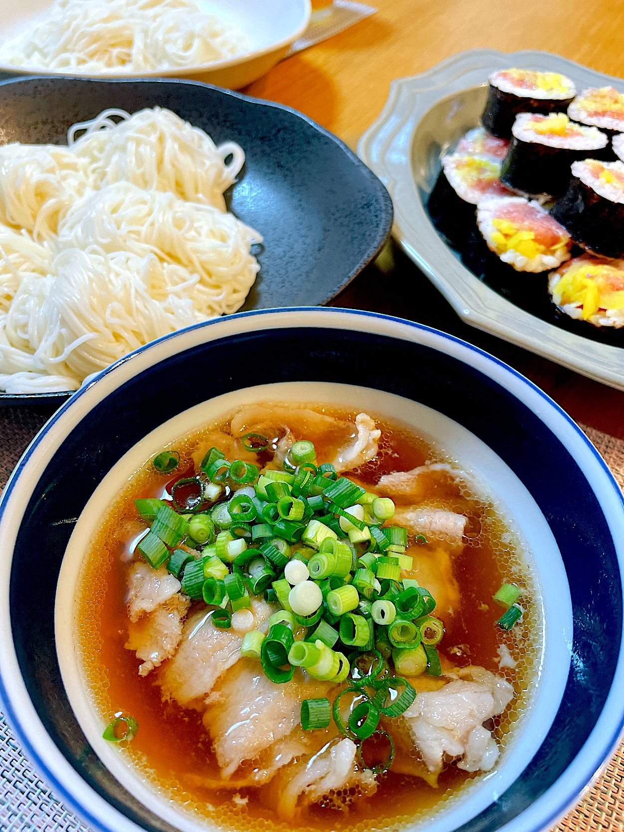 甘辛豚つけ麺そうめん