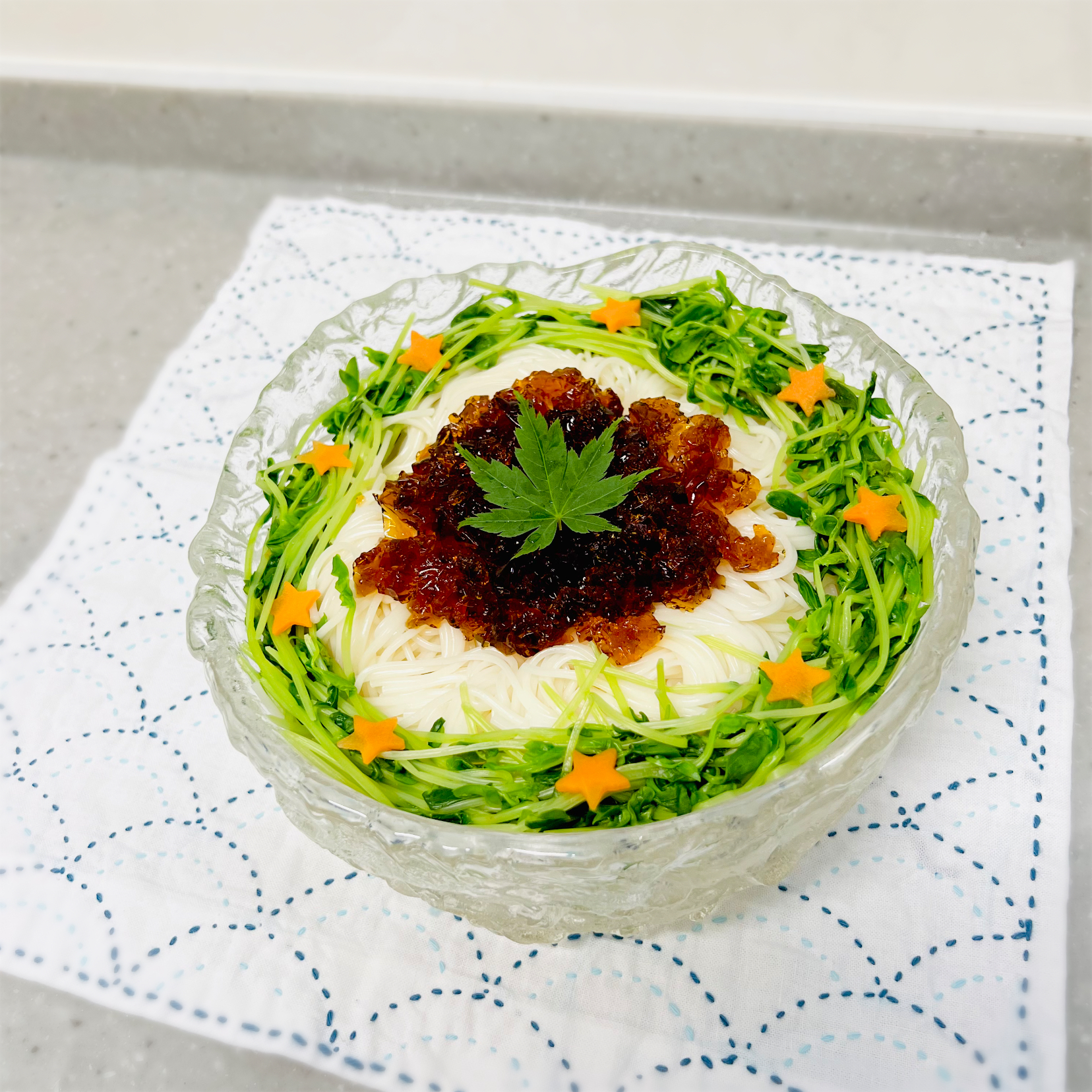 「ジュレで食べるお素麺」