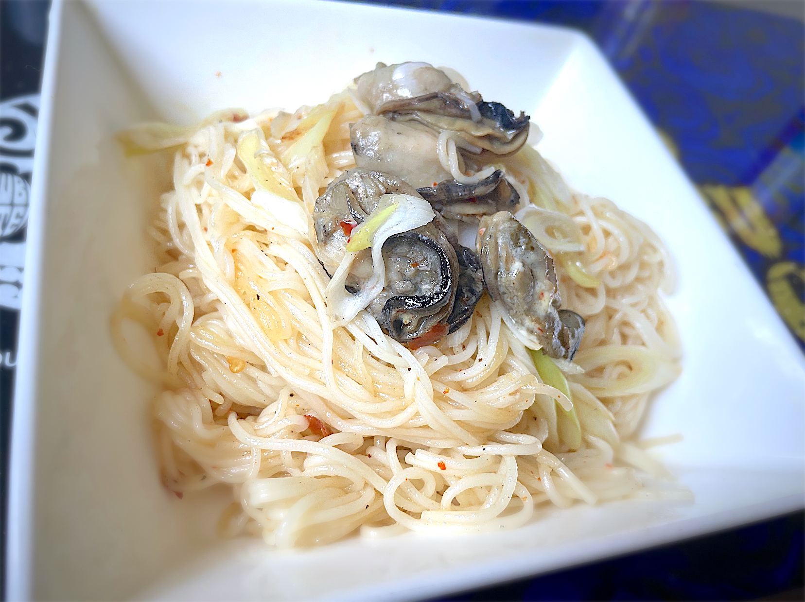 牡蠣オイルのペペロンチーノ