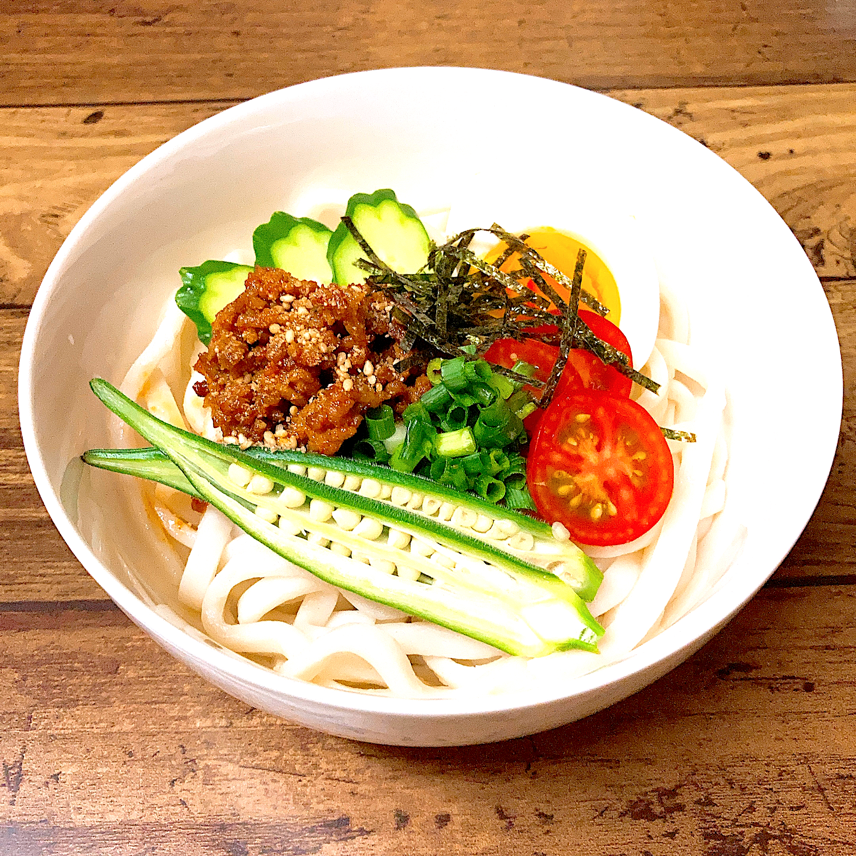 夏野菜冷やしうどん