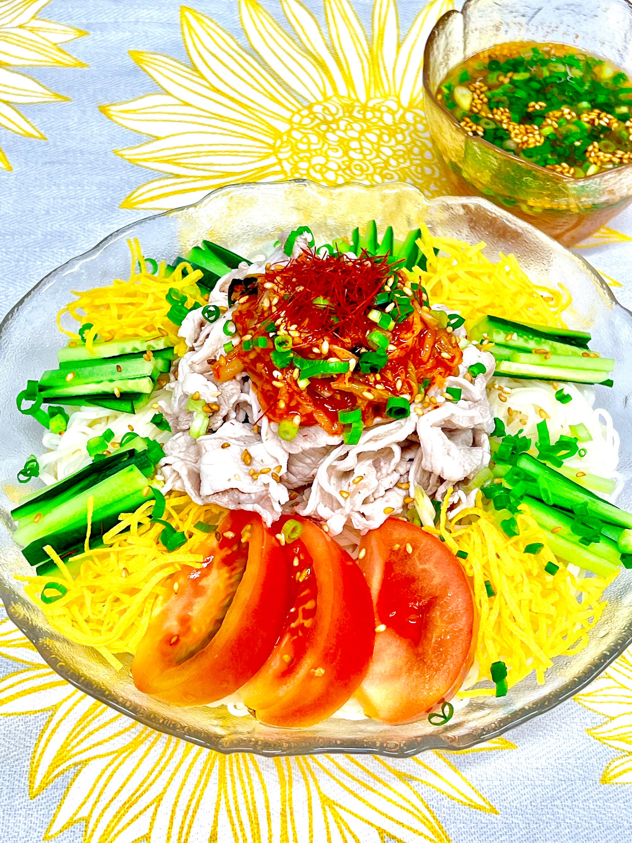 韓国風🇰🇷ピリ辛！冷しゃぶキムチそうめん