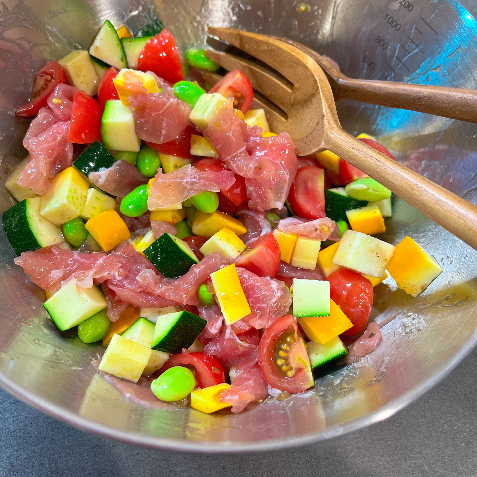 夏を楽しむカラフルサラダ🥗🌈