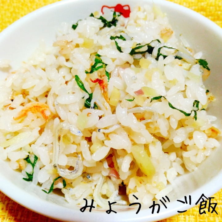 爽やかさ広がる♬みょうがご飯