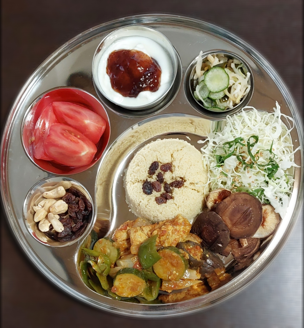 サメの夏野菜カレー