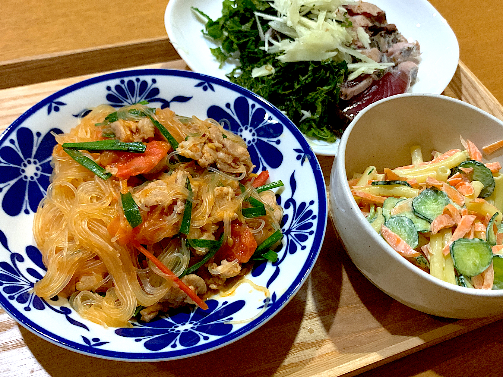 トマトと春雨の炒め物