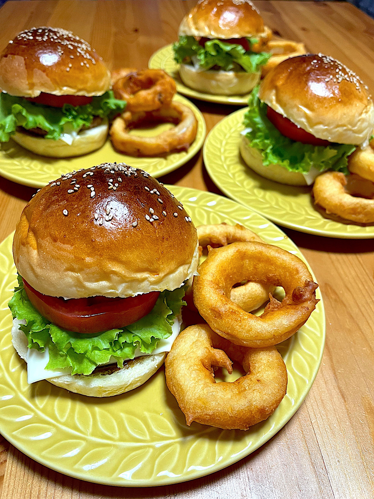 末っ子とハンバーガーを作りました🍔