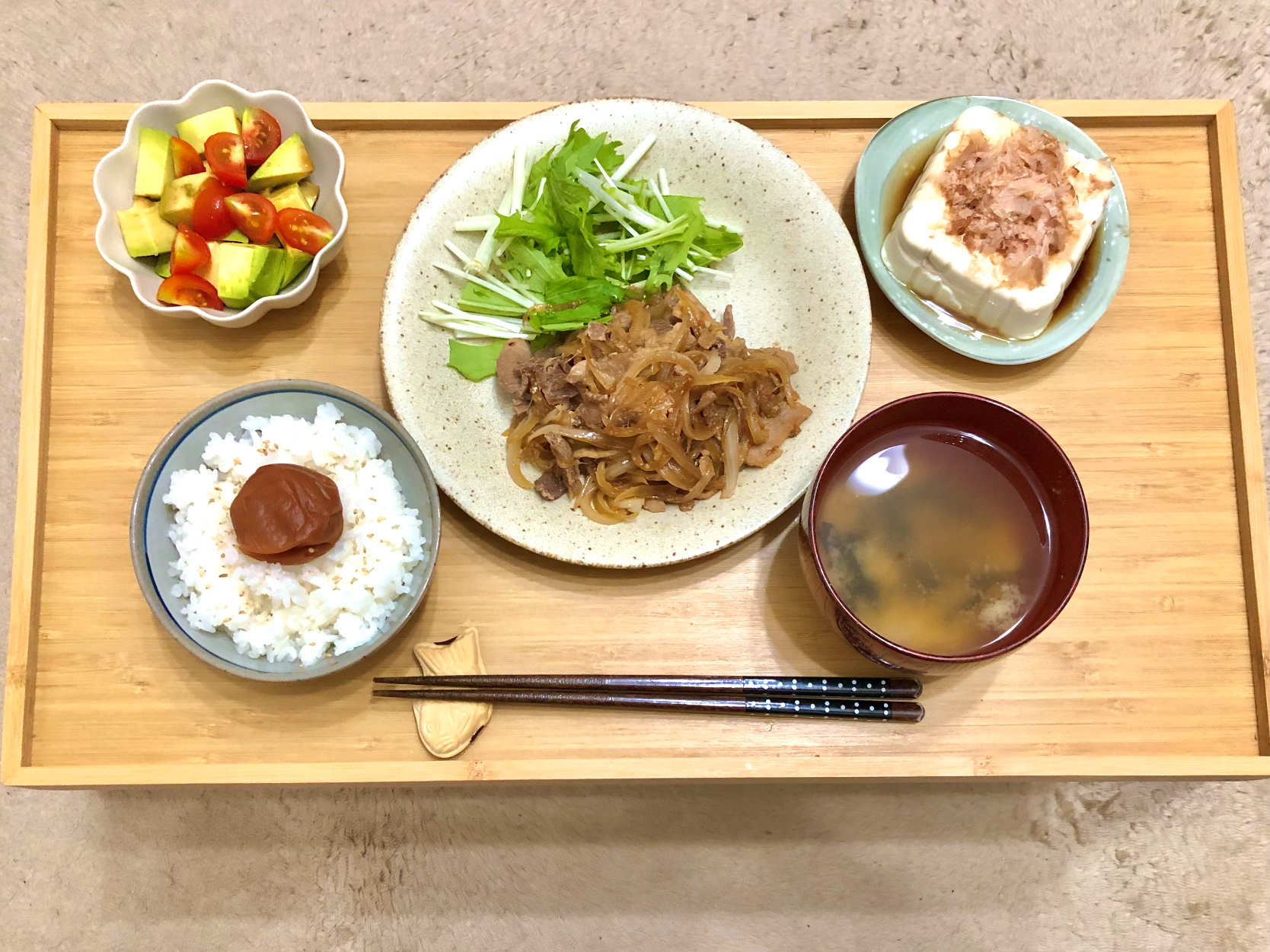 生姜焼き定食🥢