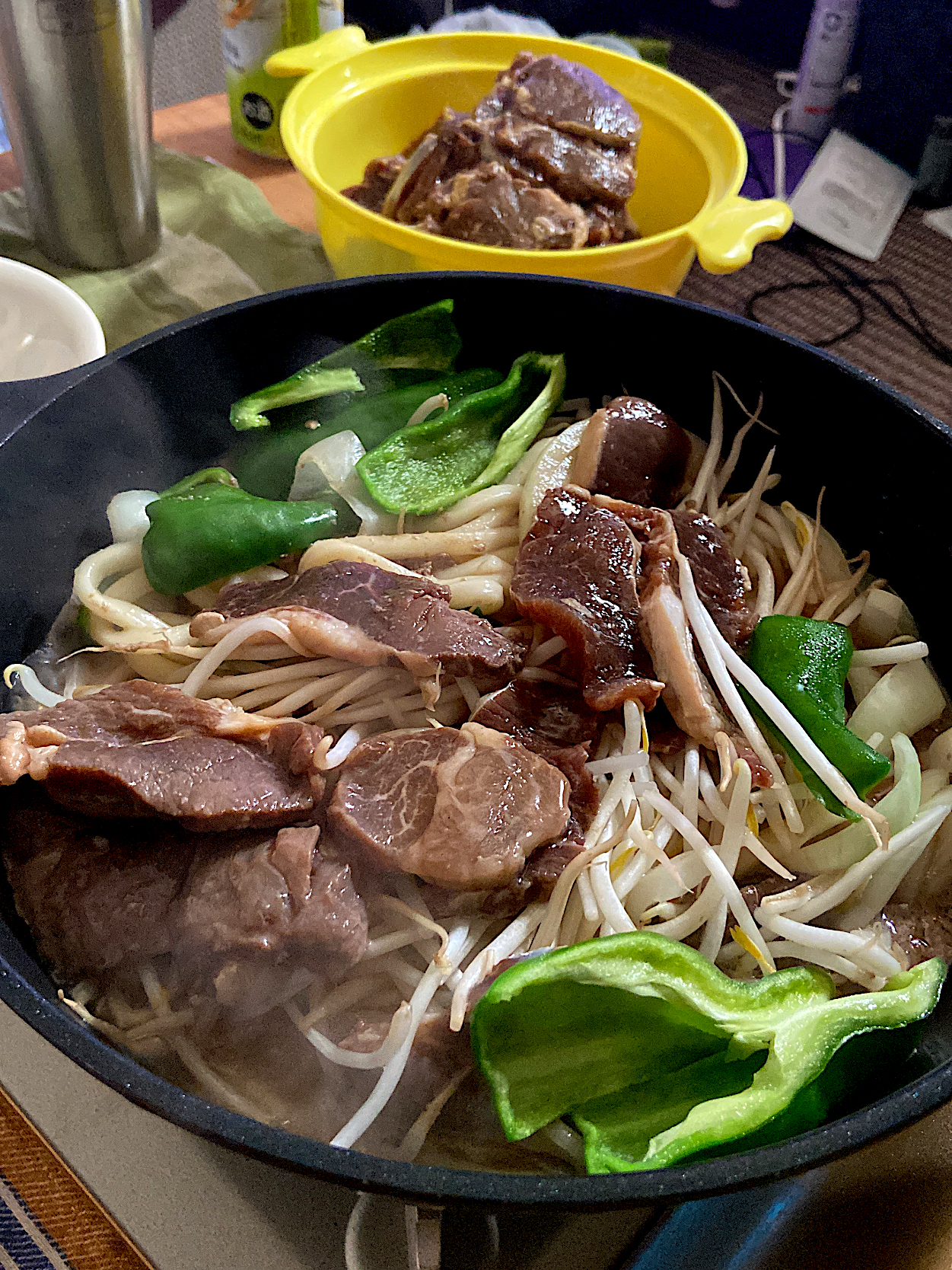 夏バテに負けないぞ！ジンギスカンでお夕飯。