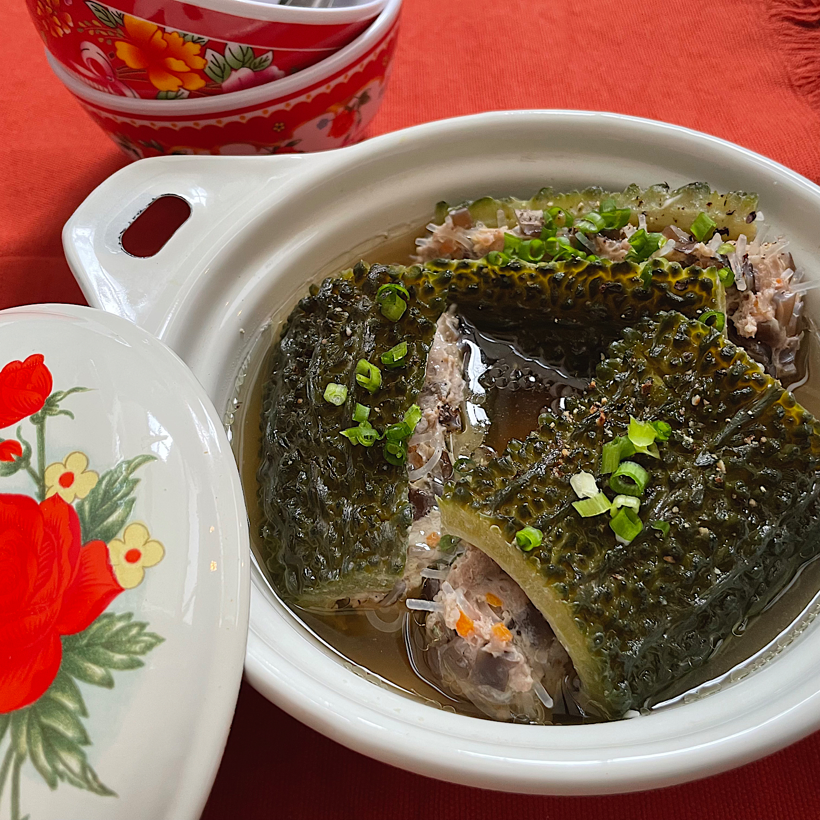 Canh Khổ qua dồn thịt 🇻🇳ゴーヤーの肉詰めスープ