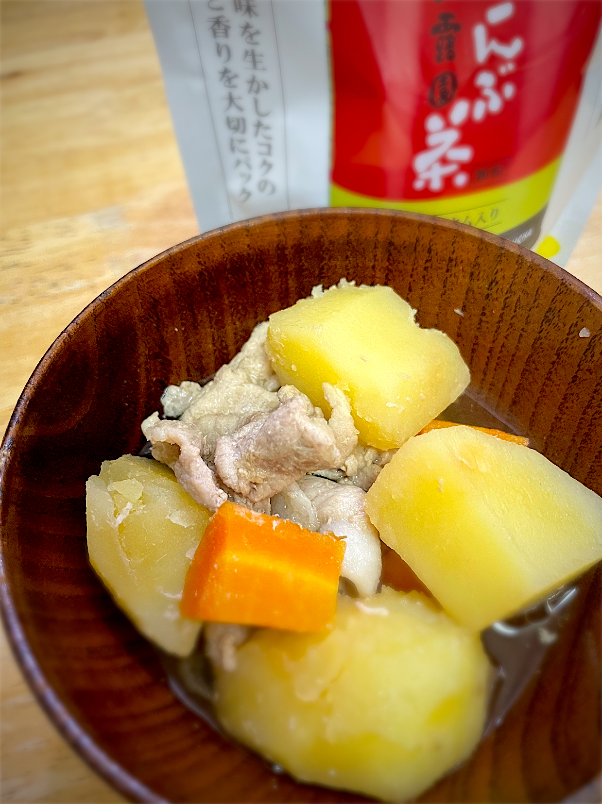 肉じゃが＋こんぶ茶