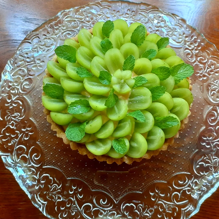 ゆっこさんの料理 レモンタルト♪をシャインマスカットタルトに❤️