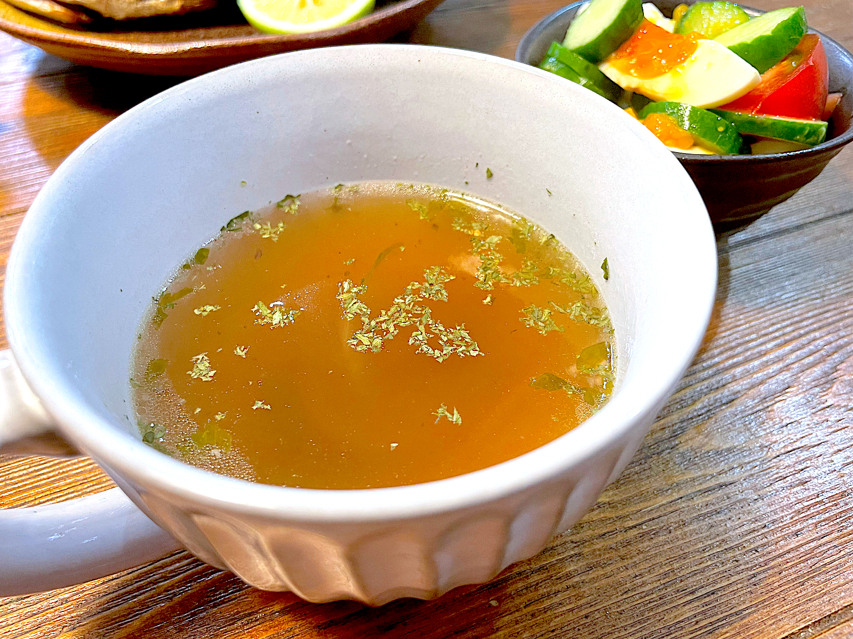 夏バテ気味でもごくごく飲めるチキンスープ