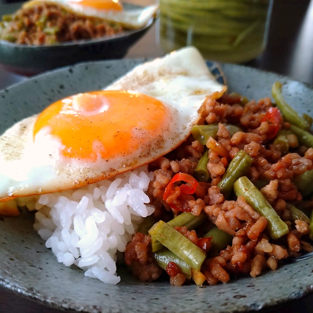 アッチさんの料理 酸豆角炒肉末