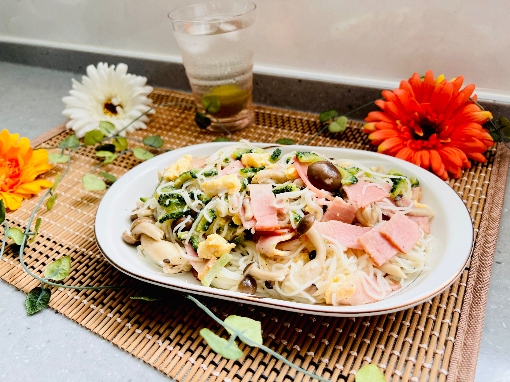 「ゴーヤ素麺チャンプル」