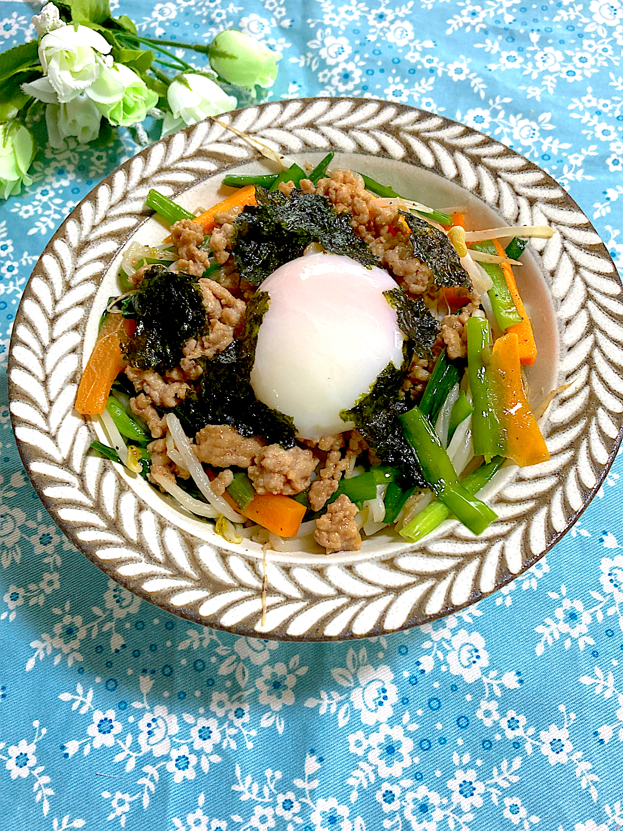 ビビンバ丼風🌻