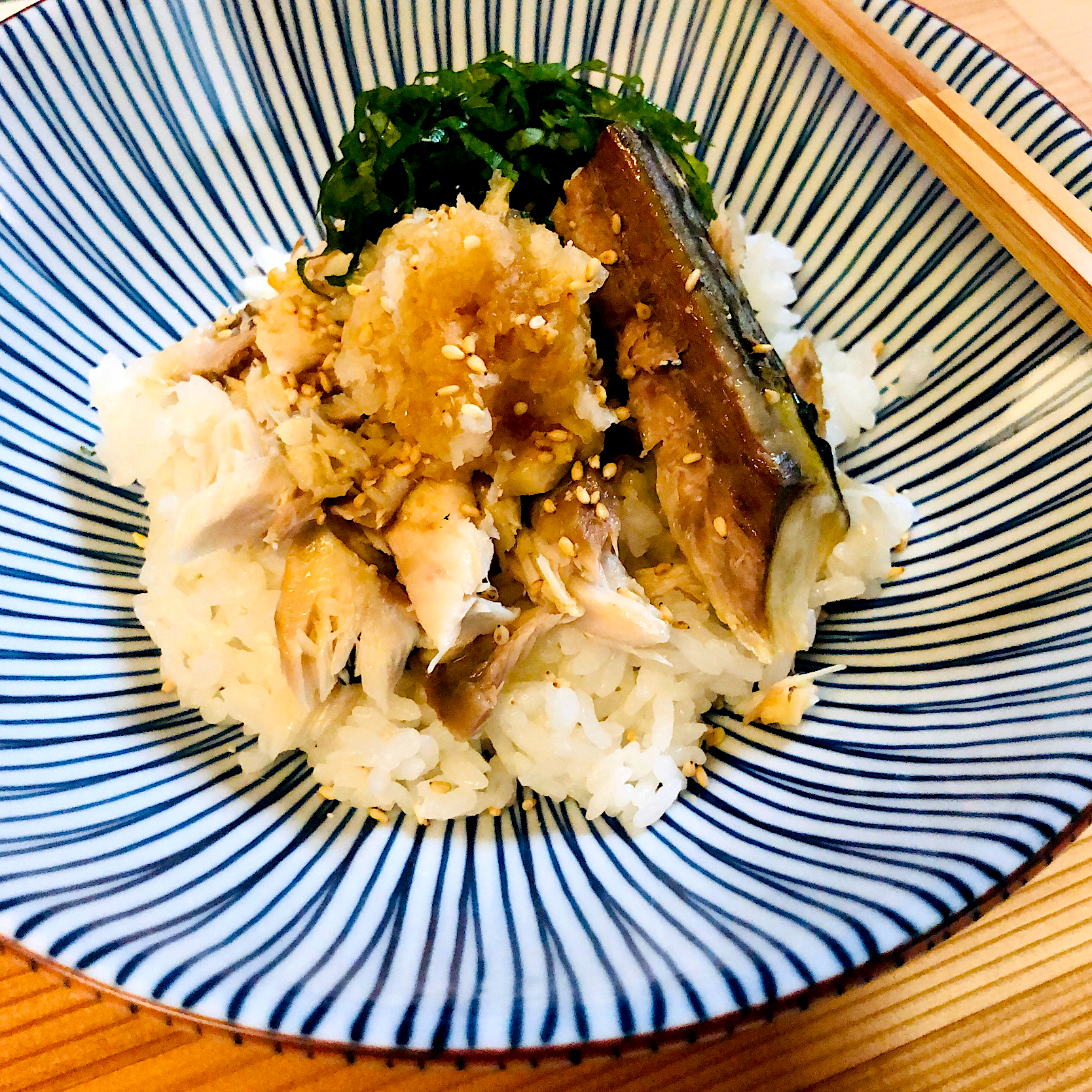 焼き鯖丼🐟