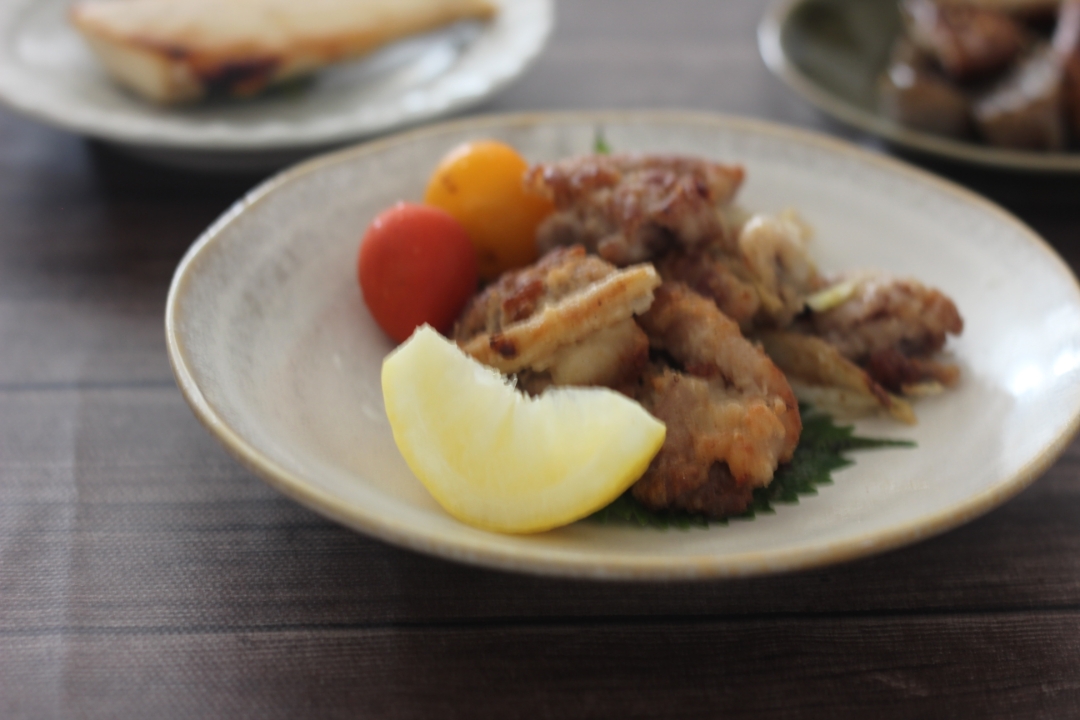 玉ねぎのかさまし効果あり🎵レモン風味の豚たま唐揚げ