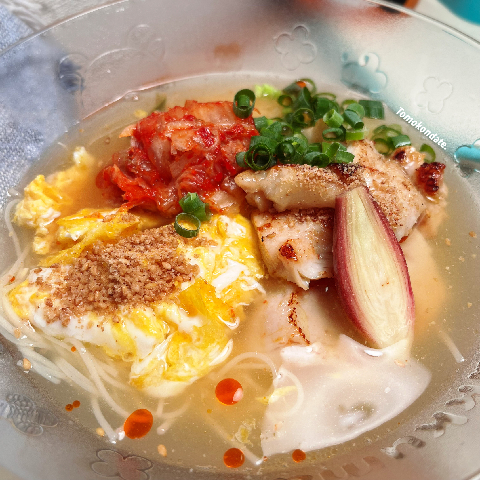 夏の終わりのぶっかけ素麺🎐