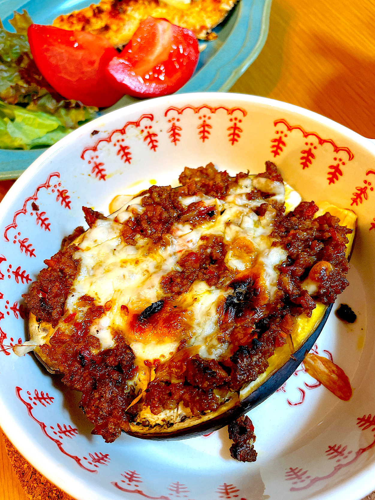 茄子のカレーチーズ焼き