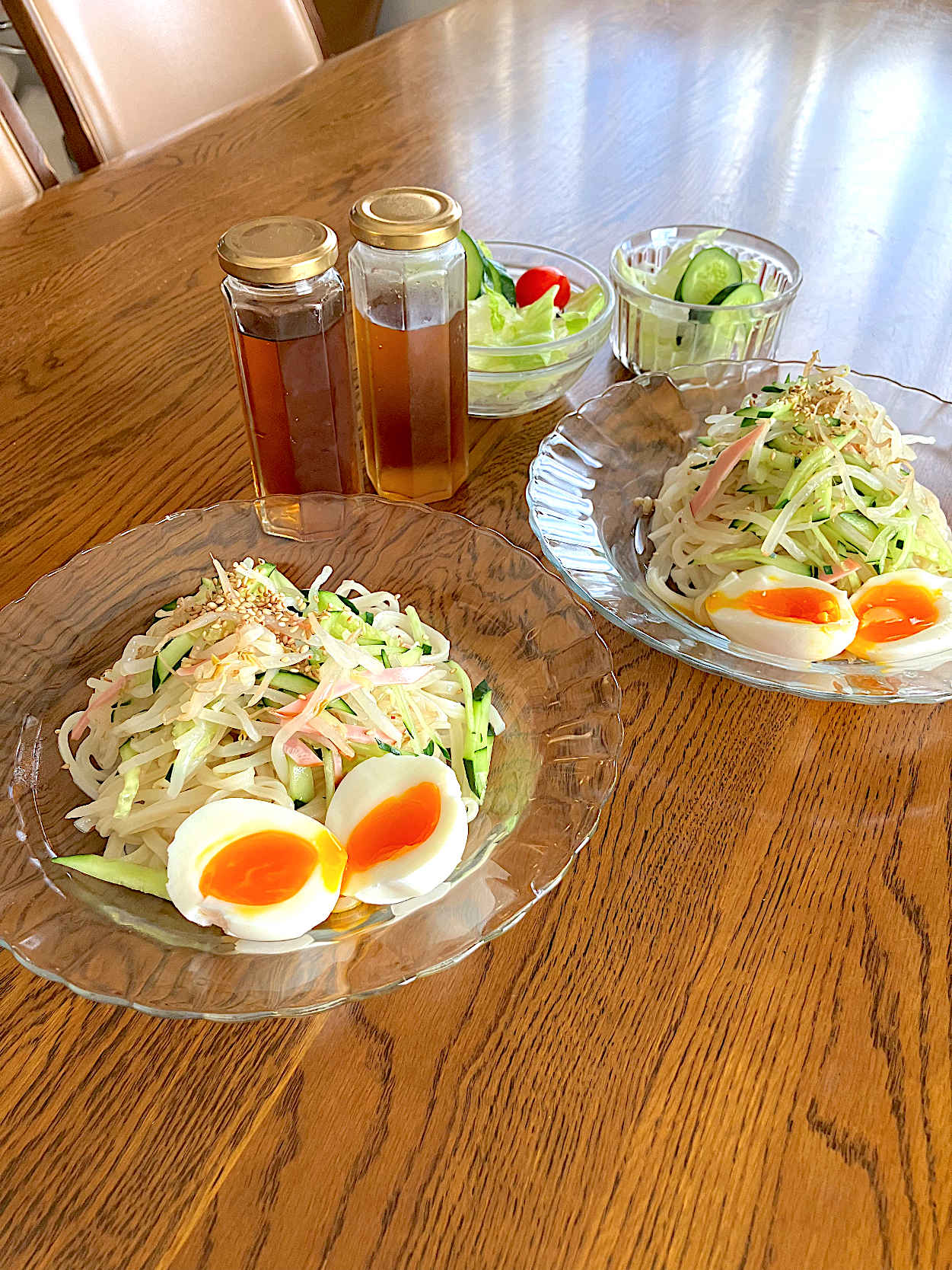 娘と私のランチ冷やしうどん