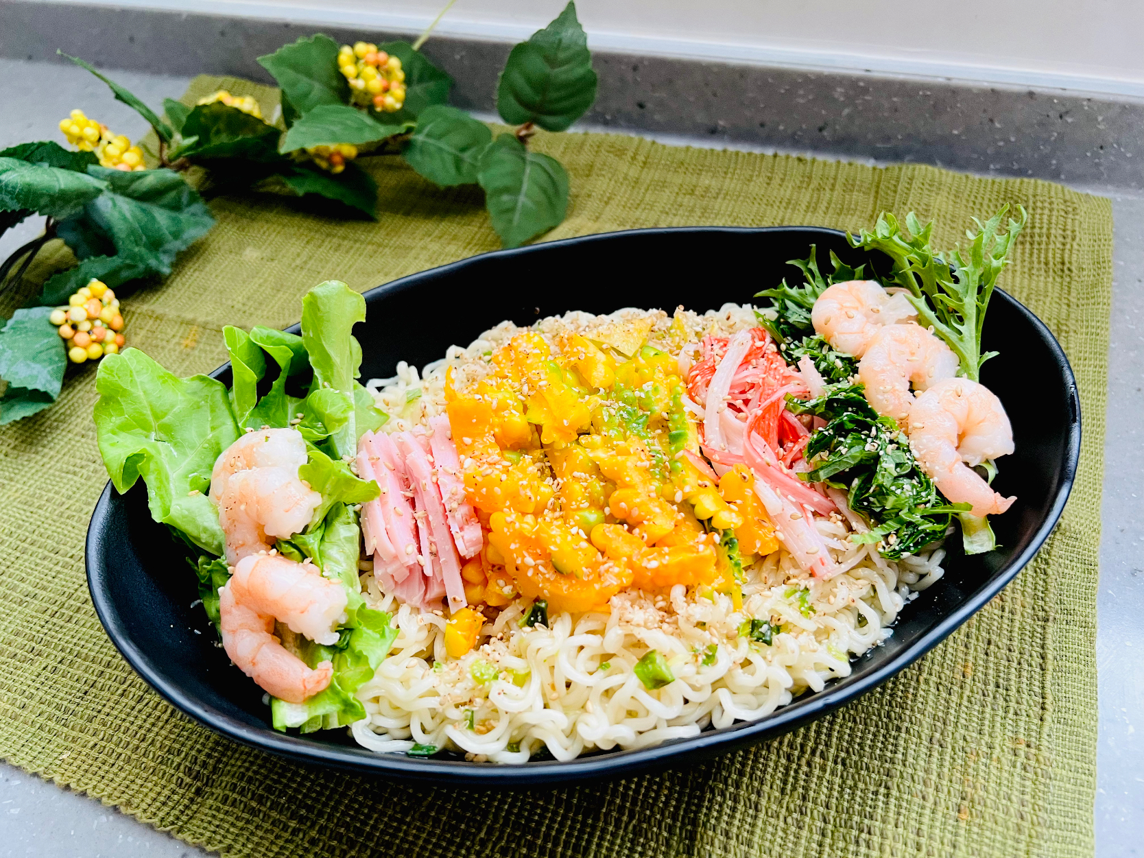 「塩ラーメンの冷やし中華バージョン」