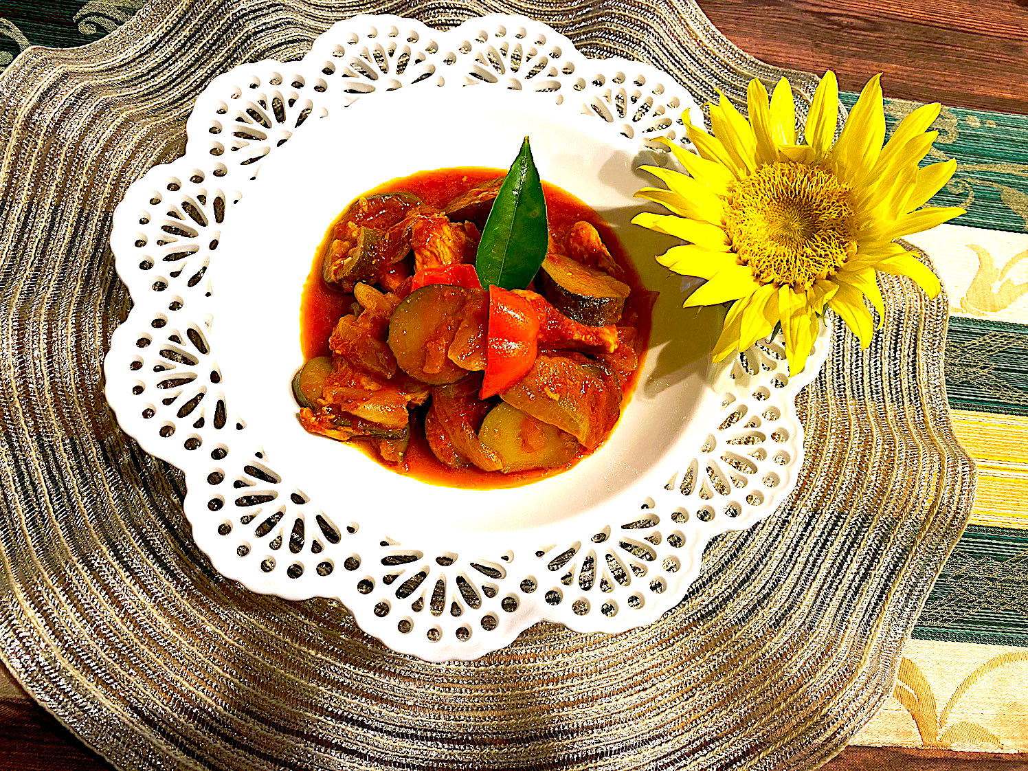 鶏肉のトマト煮込み